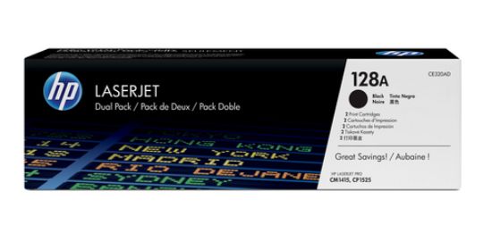 Picture of HP 128A Black Dual Pk Lj Toner Cartridge