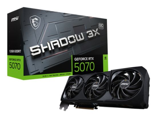 Picture of MSI GeForce RTX 5070 12G SHADOW 3X OC NVIDIA 12 GB GDDR7